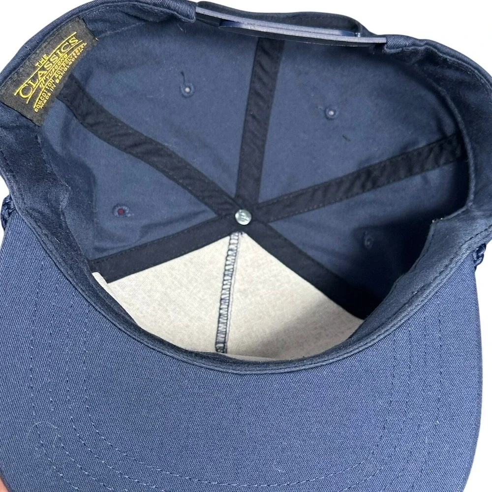 Viva La Vacay‎ Snapback Hat Unisex Adjustable Navy Blue Nugs Not Drugs Surf Rope
